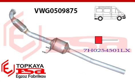 Volkswagen Transporter T5 1.9 / 2.5 Tdi Katalitik Konverter Euro 2 2003 >…