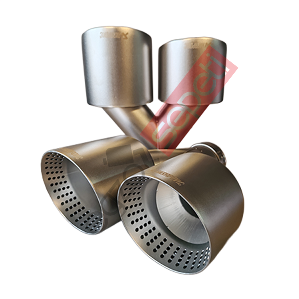 Akrapoviç Karbon Beyaz Egzoz Ucu 114 MM Takım Sag Ve Sol Gerçek Karbon Malzeme İthal Ürün
