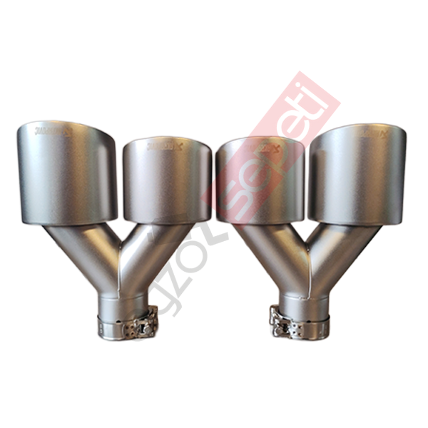 Akrapoviç Karbon Beyaz Egzoz Ucu 114 MM Takım Sag Ve Sol Gerçek Karbon Malzeme İthal Ürün