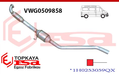 Volkswagen Transporter T5 1.9 Tdi Katalitik Konverter Yerine Ön Spiralli Susturucu 2003 > …