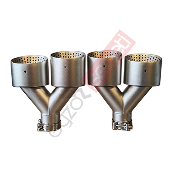 Akrapoviç Karbon Beyaz Egzoz Ucu 114 MM Takım Sag Ve Sol Gerçek Karbon Malzeme İthal Ürün