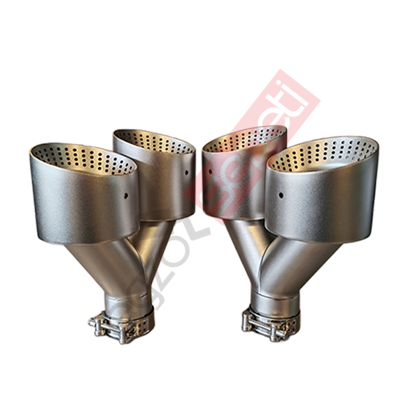 Akrapoviç Karbon Beyaz Egzoz Ucu 114 MM Takım Sag Ve Sol Gerçek Karbon Malzeme İthal Ürün