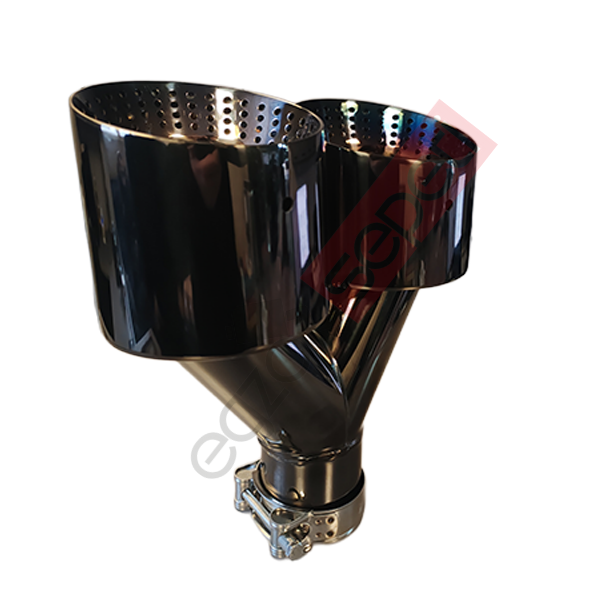 Akrapoviç Krom Egzoz Ucu 114 MM Çiftli Siyah Sag Taraf Malzeme İthal Ürün