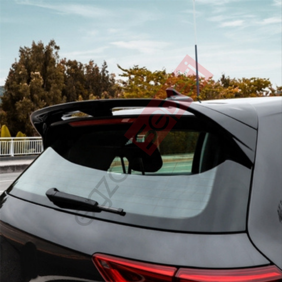 GOLF 8 IÇIN UYUMLU R SPOILER - PIANO BLACK (PARLAK SIYAH)