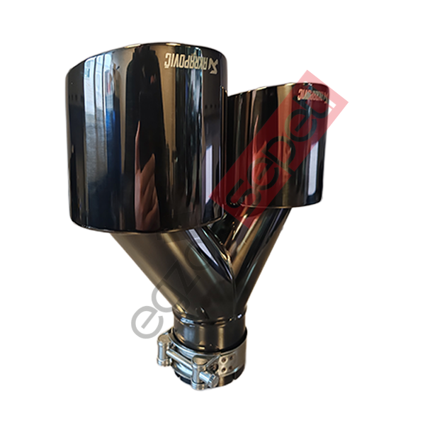 Akrapoviç Krom Egzoz Ucu 114 MM Çiftli Siyah Sol Taraf Malzeme İthal Ürün