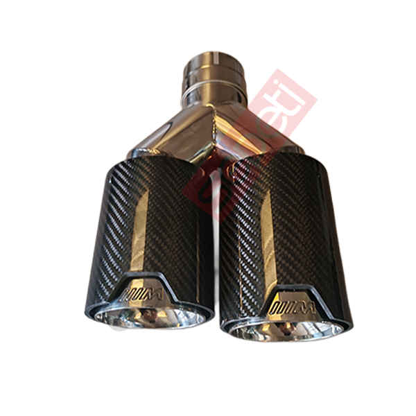 Bmw M Logolu Karbon Egzoz Ucu 90 MM Delikli Parlak Sol Taraf Gerçek Karbon İthal Ürün