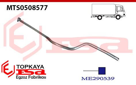 Mitsubishi Canter Fe 659E Uzun Şase Çıkış Borusu 1998 > ...