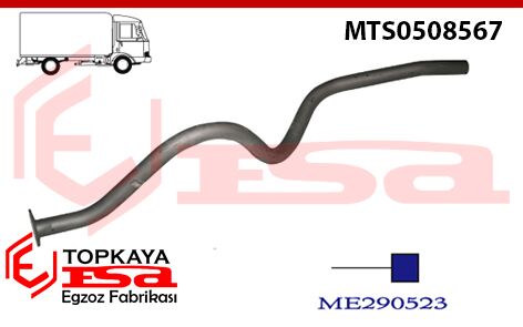 Mitsubishi Canter Fe 515 Kısa Şase Çıkış Borusu 1998 >...