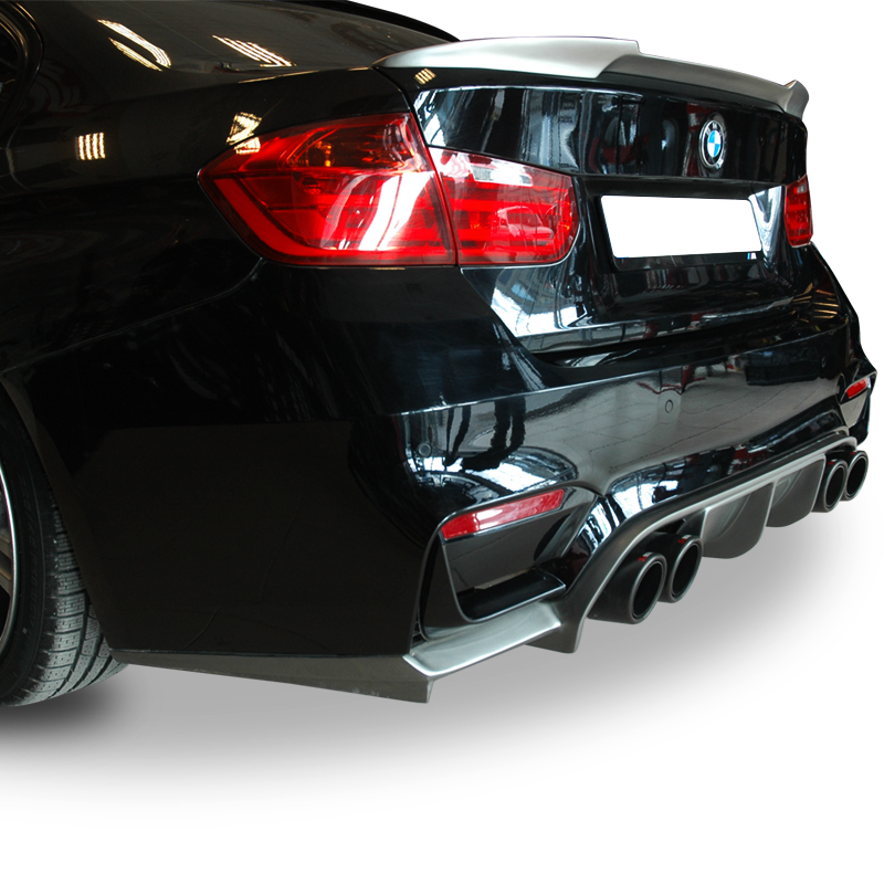 Bmw F32 / F33 / F36 M4 Vorsteiner Arka Tampon Difüzör 3 Parça Yerli Üretim