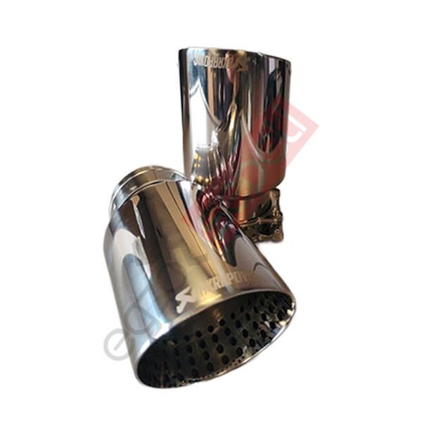 Akrapoviç Gümüş Egzoz Ucu 90 MM Sag Ve Sol Takım İthal Ürün