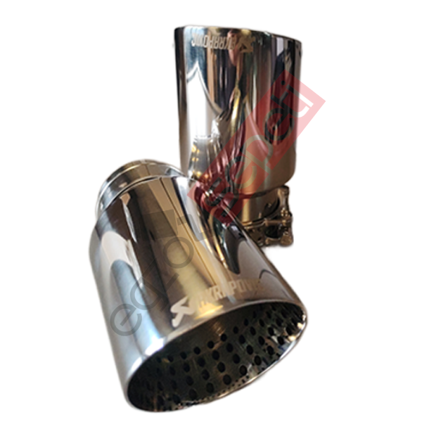 Akrapoviç Gümüş Egzoz Ucu 90 MM Sag Ve Sol Takım İthal Ürün