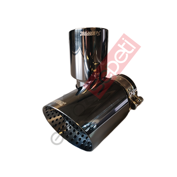 Akrapoviç Egzoz Ucu 90 MM Sağ Ve Sol Takım Parlak Siyah Delikli  İthal Ürün