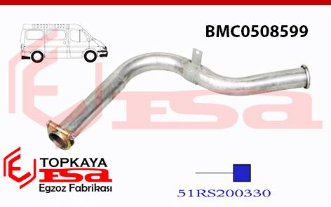 Bmc M106 Minibüs Çıkış Borusu 2001 >.. Dkp