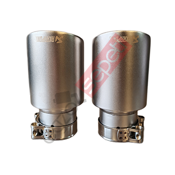 Akrapoviç Mat Krom Egzoz Ucu 90 MM Sağ Ve Sol Takım Delikli İthal Ürün