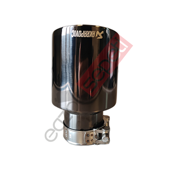 Akrapoviç Krom Egzoz Ucu 100 MM Parlak Siyah Delikli İthal Ürün