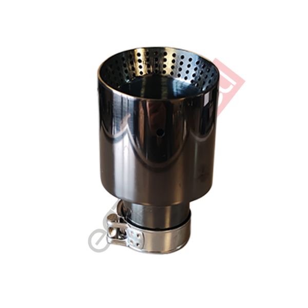 Akrapoviç Krom Egzoz Ucu 100 MM Parlak Siyah Delikli İthal Ürün