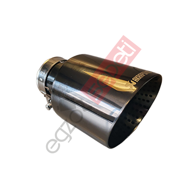 Akrapoviç Krom Egzoz Ucu 100 MM Parlak Siyah Delikli İthal Ürün