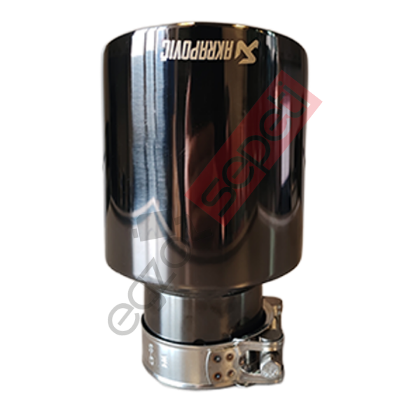 Akrapoviç Krom Egzoz Ucu 100 MM Parlak Siyah Delikli İthal Ürün