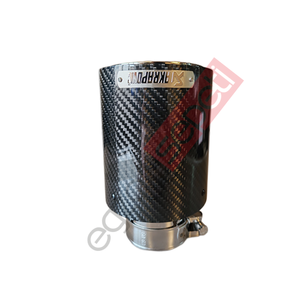 Akrapoviç Karbon Egzoz Ucu 100 MM Parlak Siyah Gerçek Karbon Malzeme İthal Ürün