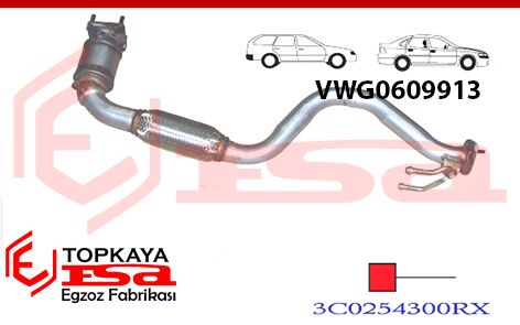 VW Golf 6 1.6 Fsi Ön Spiralli Katalitik Konverter Euro 4 Metalik 2005 > 2008