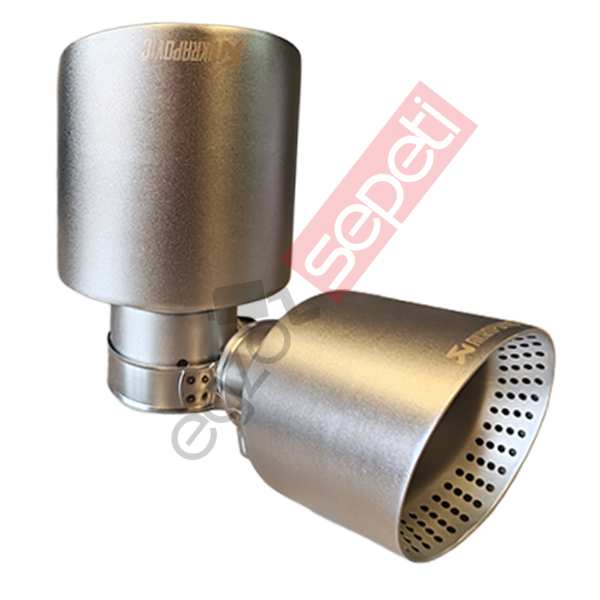 Akrapoviç Egzoz Ucu 114 MM Mat Krom Sağ Ve Sol Takım Gerçek Karbon Malzeme İthal Ürün