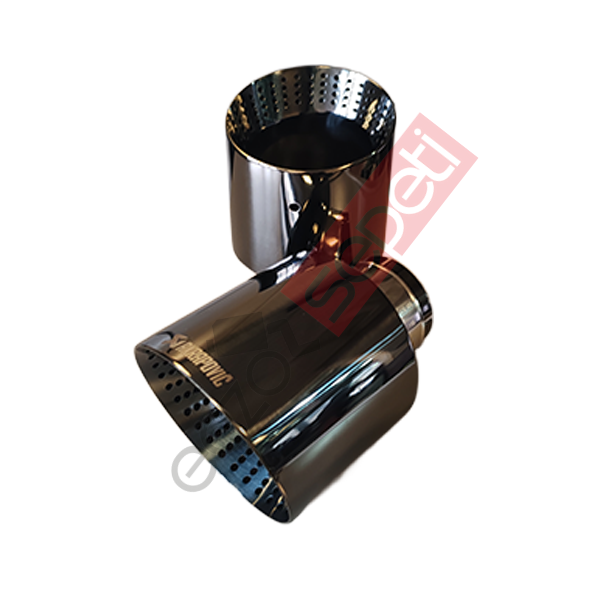 Akrapoviç Egzoz Ucu 114 MM Sağ Ve Sol Takım Parlak Siyah Gerçek Karbon Malzeme İthal Ürün