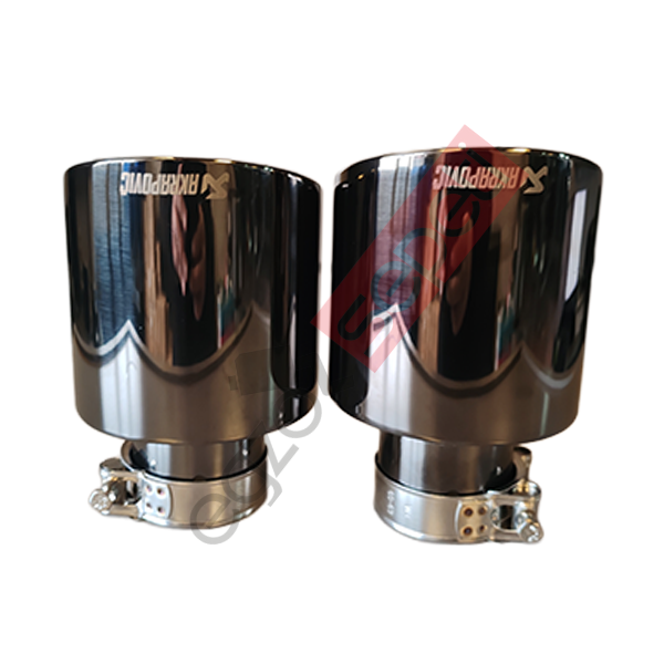 Akrapoviç Egzoz Ucu 114 MM Sağ Ve Sol Takım Parlak Siyah Gerçek Karbon Malzeme İthal Ürün