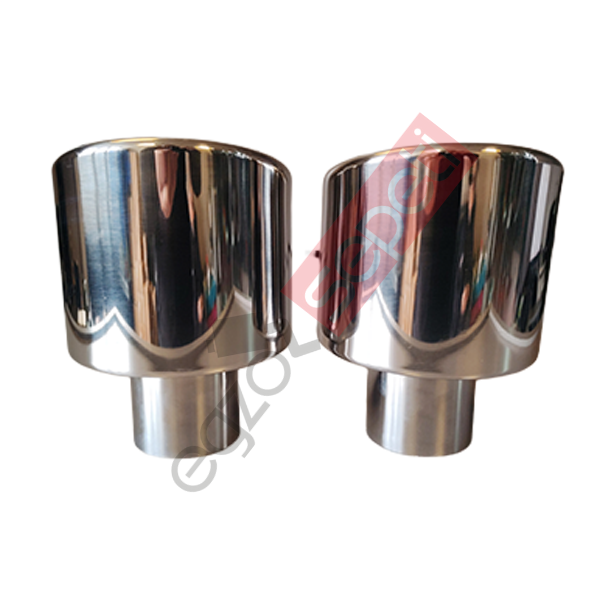 Krom Egzoz Ucu 120 MM Sağ Ve Sol Takım Parlak Krom Malzeme İthal Ürün