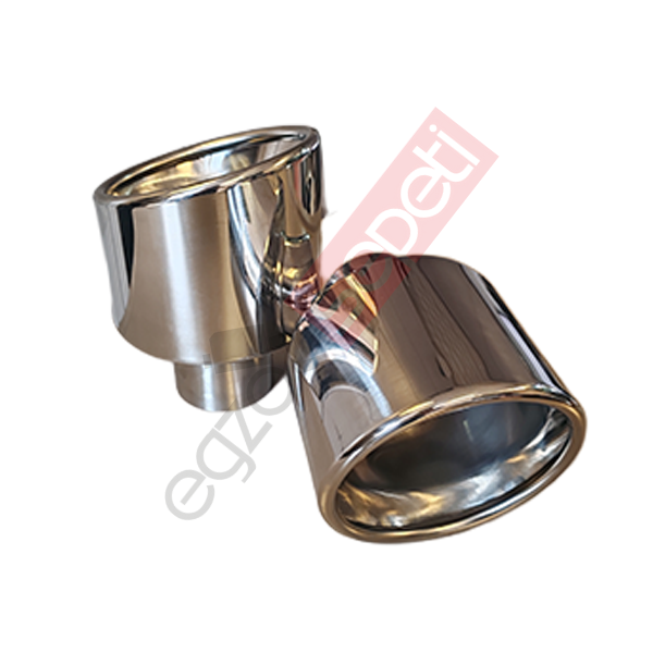 Krom Egzoz Ucu 120 MM Sağ Ve Sol Takım Parlak Krom Malzeme İthal Ürün