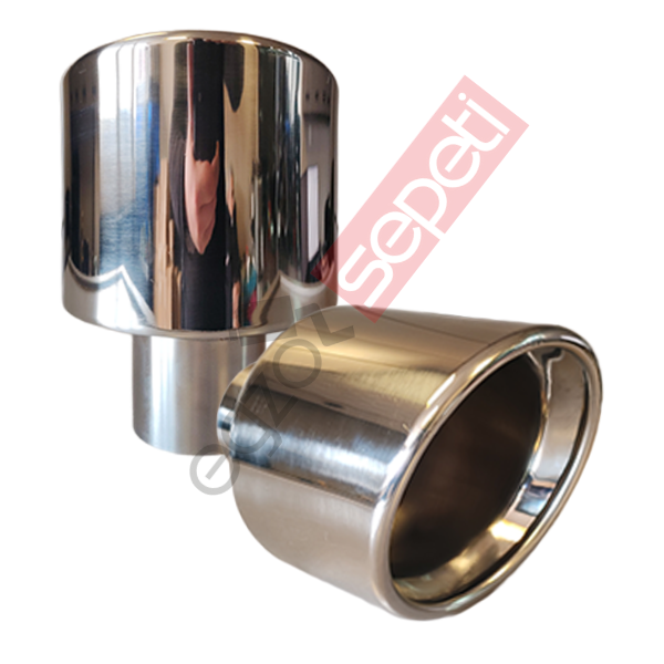 Krom Egzoz Ucu 120 MM Sağ Ve Sol Takım Parlak Krom Malzeme İthal Ürün