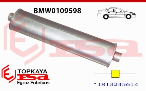 Bmw 3.15 / 3.16 Orta Susturucu E21 1975 > 1982
