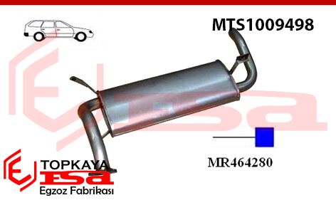 Mitsubishi Space Star 1.3 / 1.6 / 1.8İ Arka Susturucu Borulu 1998 > 2005