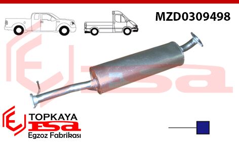 Mazda Pick Up Arka Susturucu B2500 Td 1999 > ...