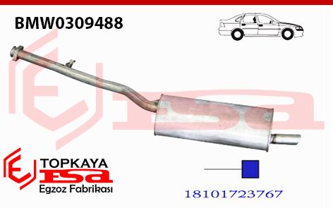 Bmw 3.16İ Arka Susturucu Borulu E36 1990 > 1993 > 1999