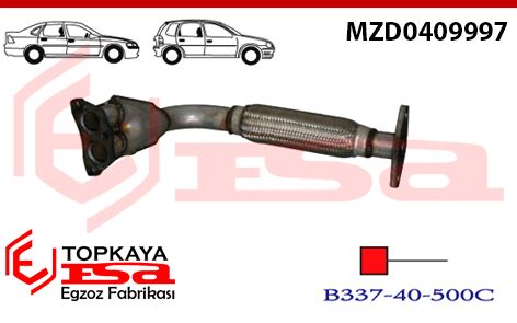 Mazda 323 1.3İ 8V / 16V Ön Borulu Spiralli 1989 > 1992