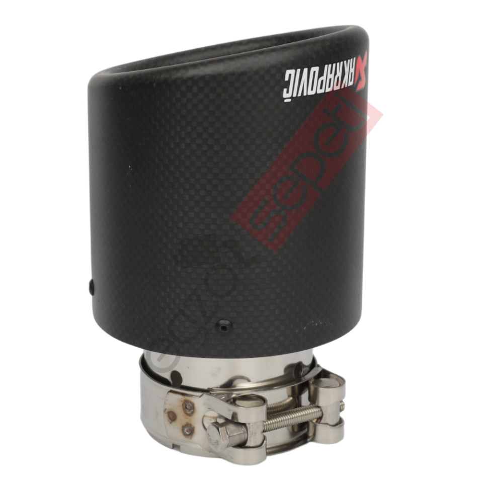 Akrapoviç Karbon Egzoz Ucu 100 MM Mat Dudaklı Gerçek Karbon Malzeme İthal Ürün