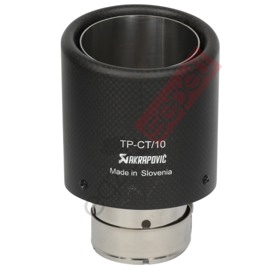 Akrapoviç Karbon Egzoz Ucu 100 MM Mat Dudaklı Gerçek Karbon Malzeme İthal Ürün