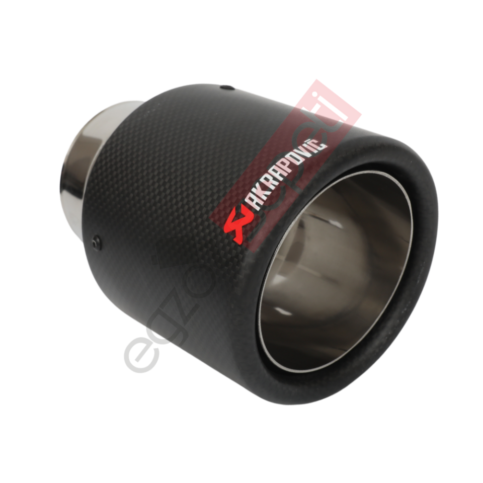 Akrapoviç Karbon Egzoz Ucu 100 MM Mat Dudaklı Gerçek Karbon Malzeme İthal Ürün