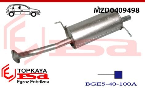 Mazda 3.23 Hb 1.3İ / 1.6 / 1.8 16V Arka Susturucu Borulu 1989 > 1994