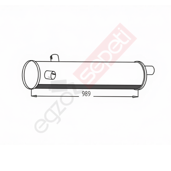 Iveco Egzoz Susturucu, E0, 2514503 Alusi, Tip:L,