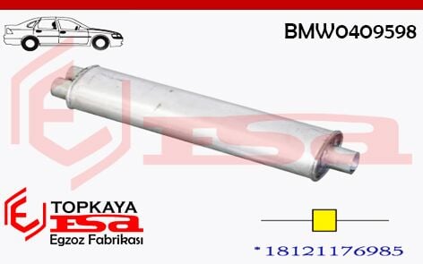 Bmw 3.20İ Orta Susturucu Tek Çıkış E30 1982 > 1990