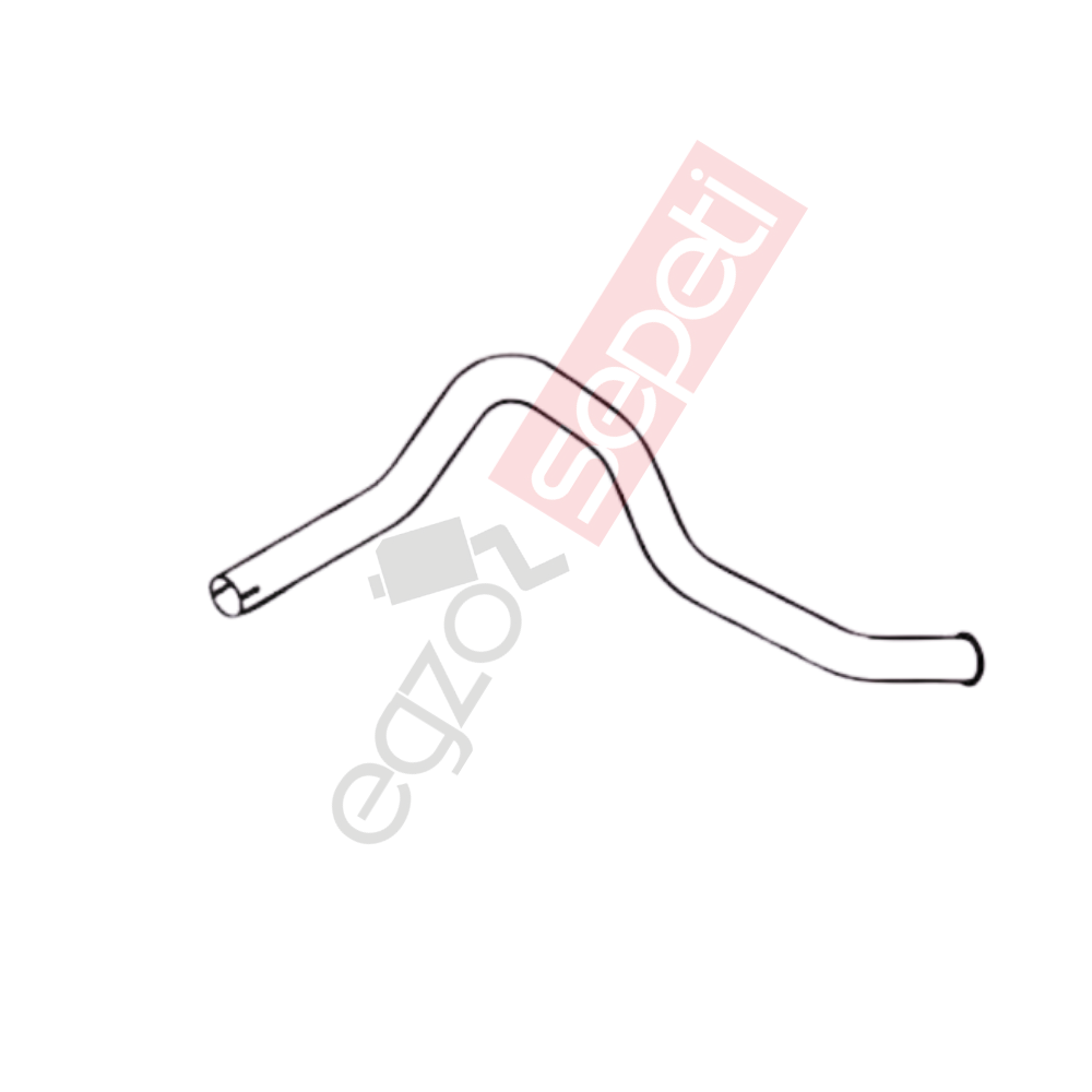 Mercedes 2628 Boru, Egzoz Çıkış, E1, 6214922204 Mercedes 2628 Ø76,2 Alusi,