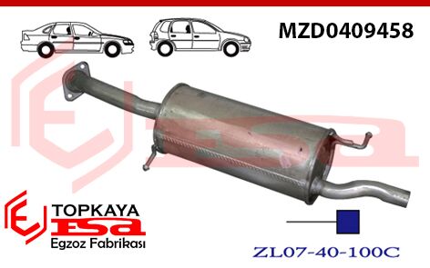 Mazda 3.23 F 1.5İ 16V Arka Susturucu Borulu 1998  > 2003