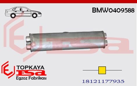Bmw 3.20-3.23İ Orta Susturucu Çift Çıkış E-30 1983-87