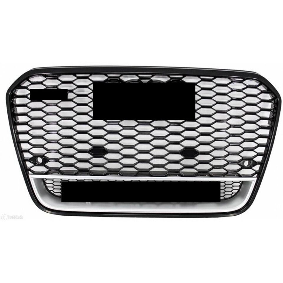 A6 RS6 PANJUR QUATTRO YAZILI KROM/SİYAH RS 14-18