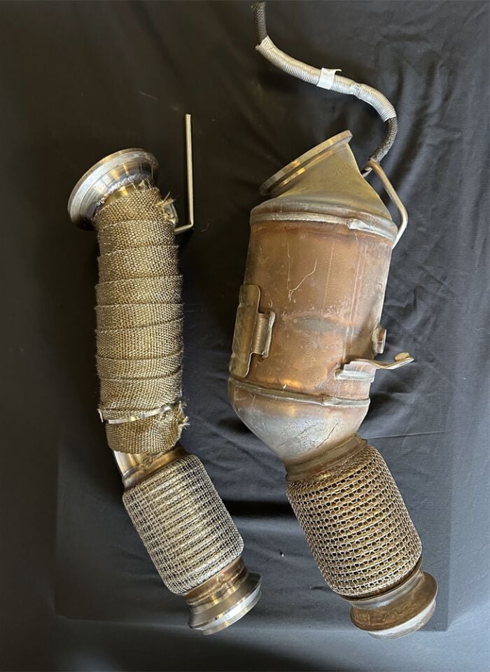 Bmw G30 5.20İ 1.6 Spor Cat Downpipe B46 / B48 2016 > 2023 Havşalı + Titanyum Amyant