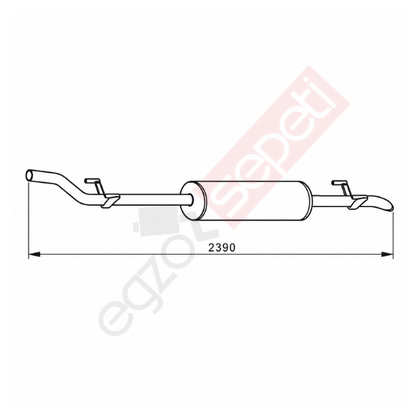 Mercedes Sprinter Egzoz Susturucu, E3, 9014903119 Alusi, Tip:I,