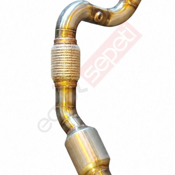 VW GOLF 8 1.0 Tsi / 1.5 Tsı  Spor Katlı Downpipe Spiralli Parlak Krom