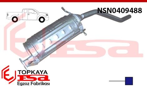 Nissan Country Pick Up 2.5 Arka Susturucu Borulu 4X4