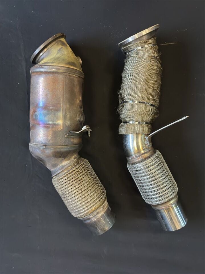 Bmw F30 3.16 / 3.20 1.6 Motor Spor Cat Downpipe Spiralli N13 Ve Titanyum Amyant